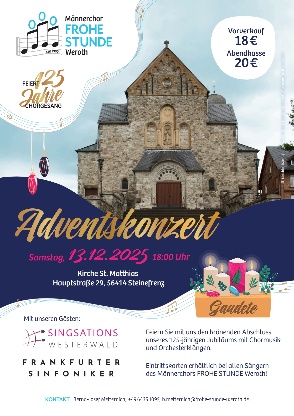 Plakat Adventskonzert 2025